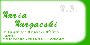 maria murgacski business card